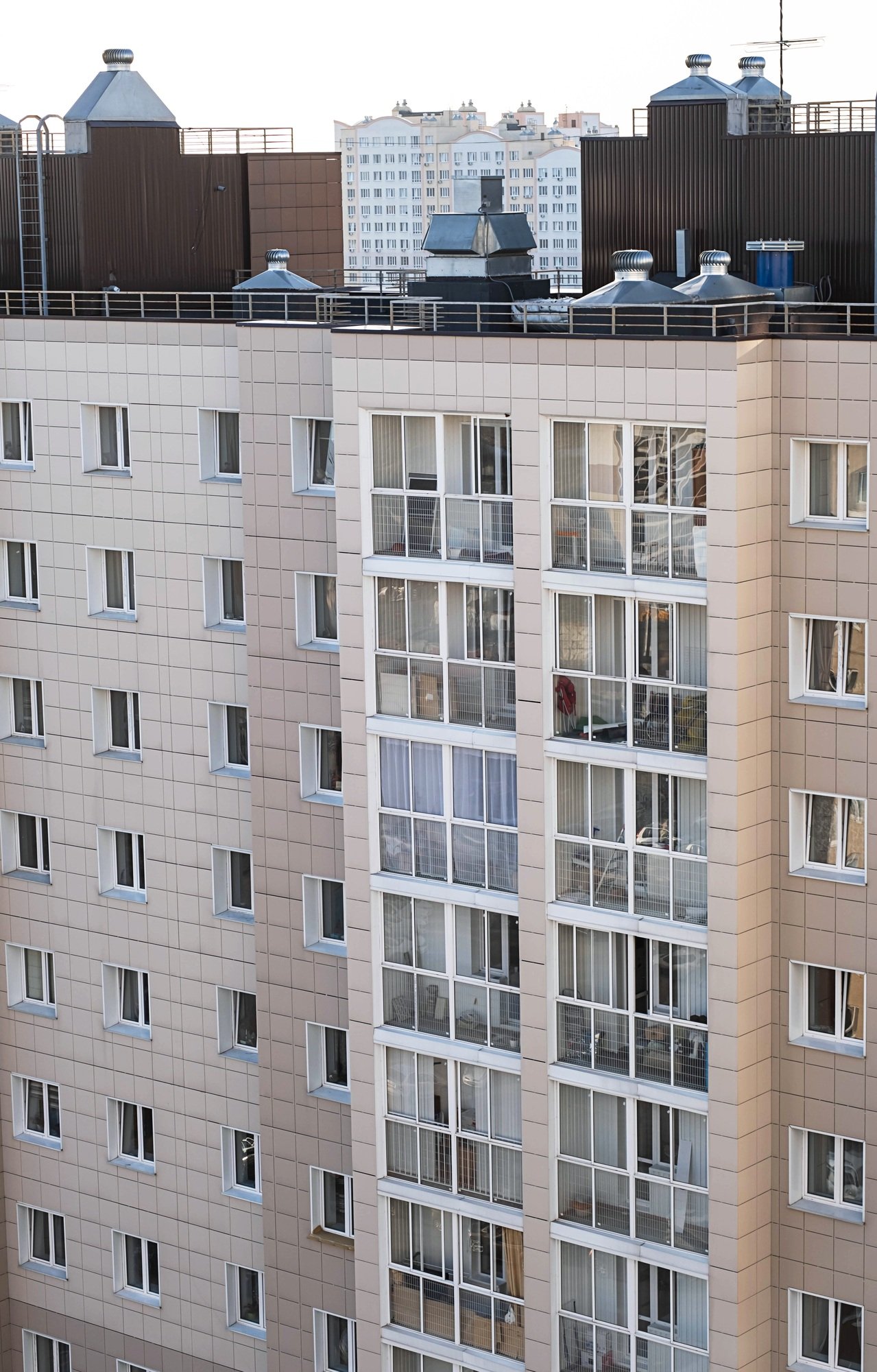 Residential Apartment Building Facade.